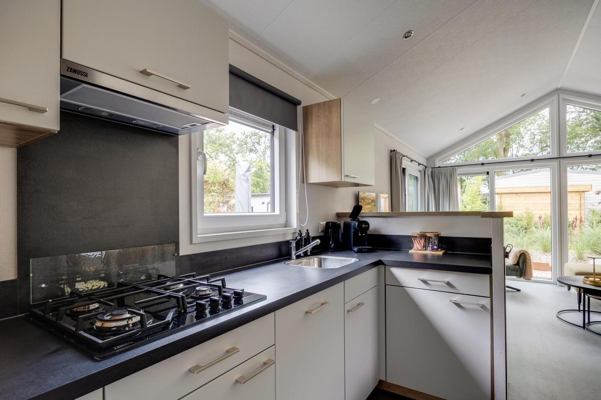 Modern Ingericht Chalet Op Groen Park Op De Veluwe Epe Kültér fotó