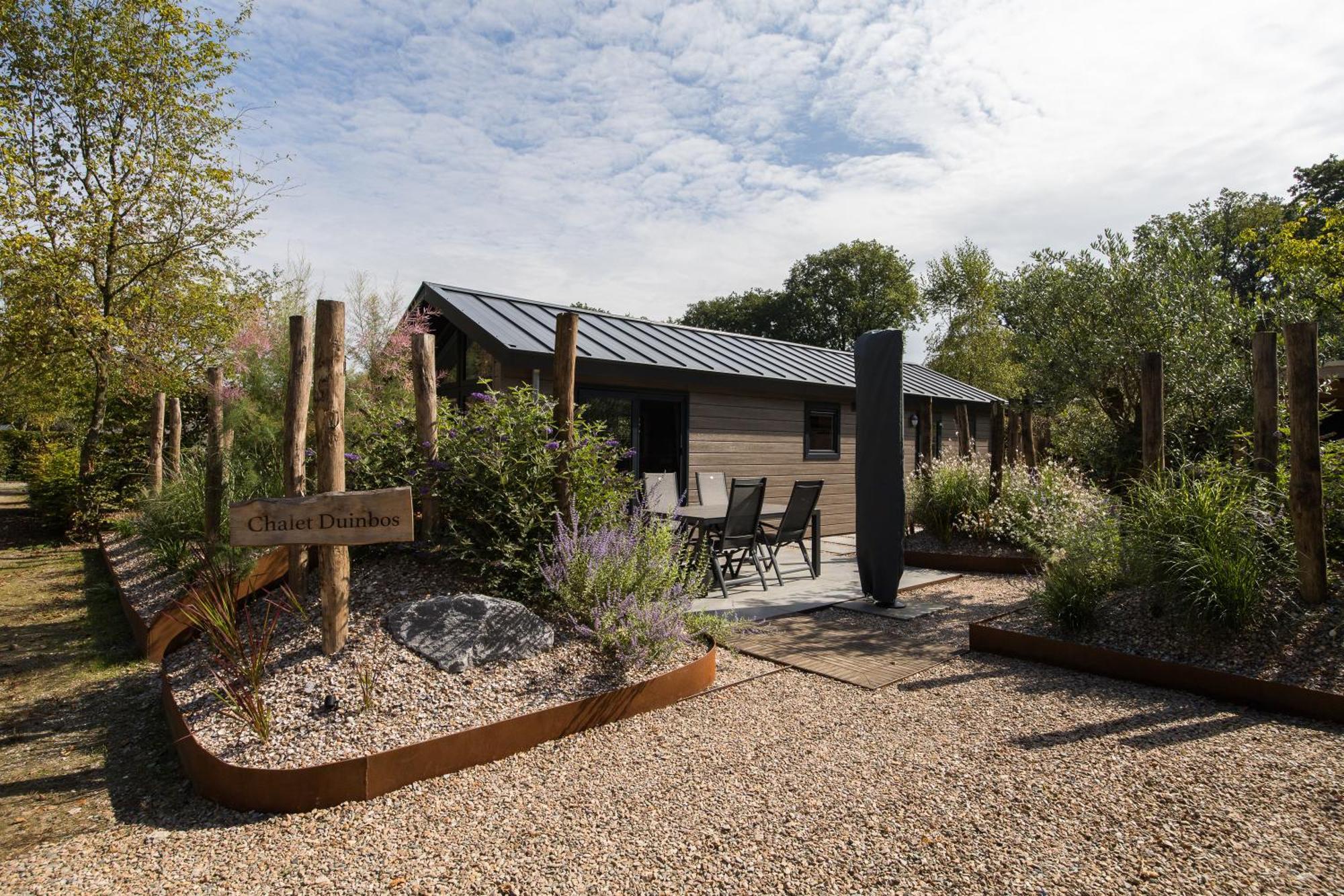 Modern Ingericht Chalet Op Groen Park Op De Veluwe Epe Kültér fotó