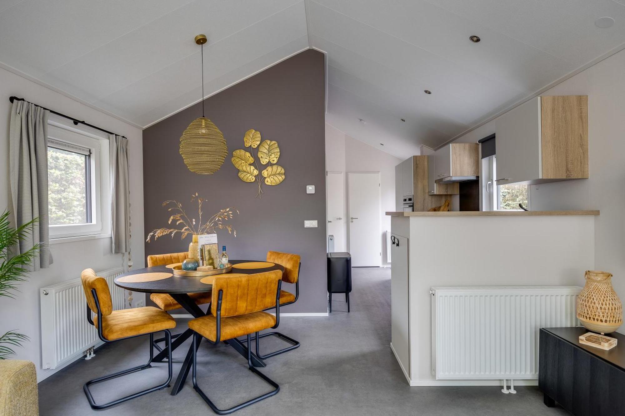 Modern Ingericht Chalet Op Groen Park Op De Veluwe Epe Kültér fotó