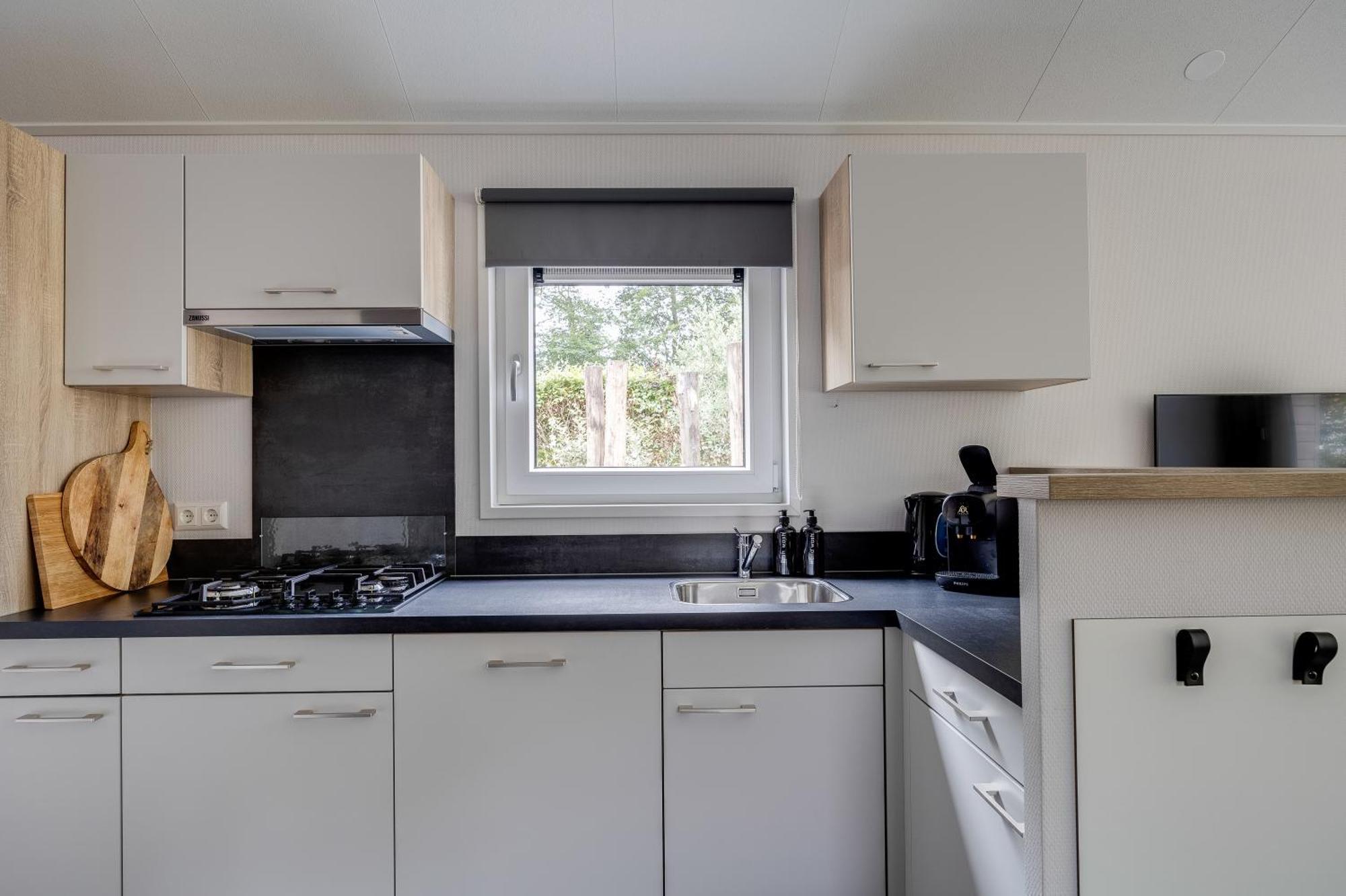 Modern Ingericht Chalet Op Groen Park Op De Veluwe Epe Kültér fotó