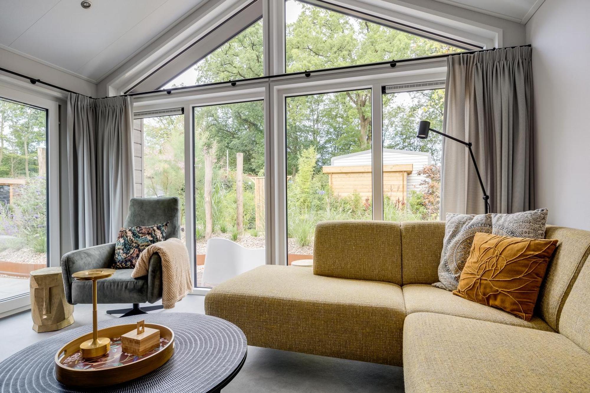 Modern Ingericht Chalet Op Groen Park Op De Veluwe Epe Kültér fotó