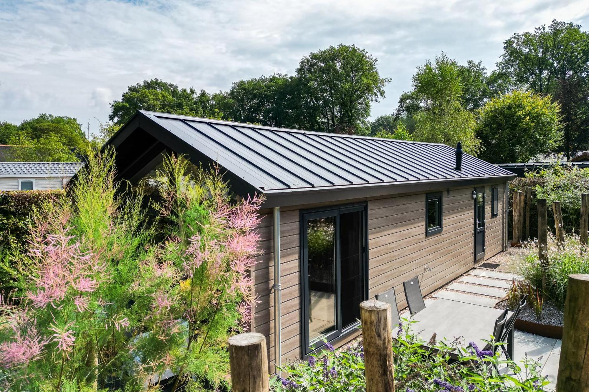 Modern Ingericht Chalet Op Groen Park Op De Veluwe Epe Kültér fotó