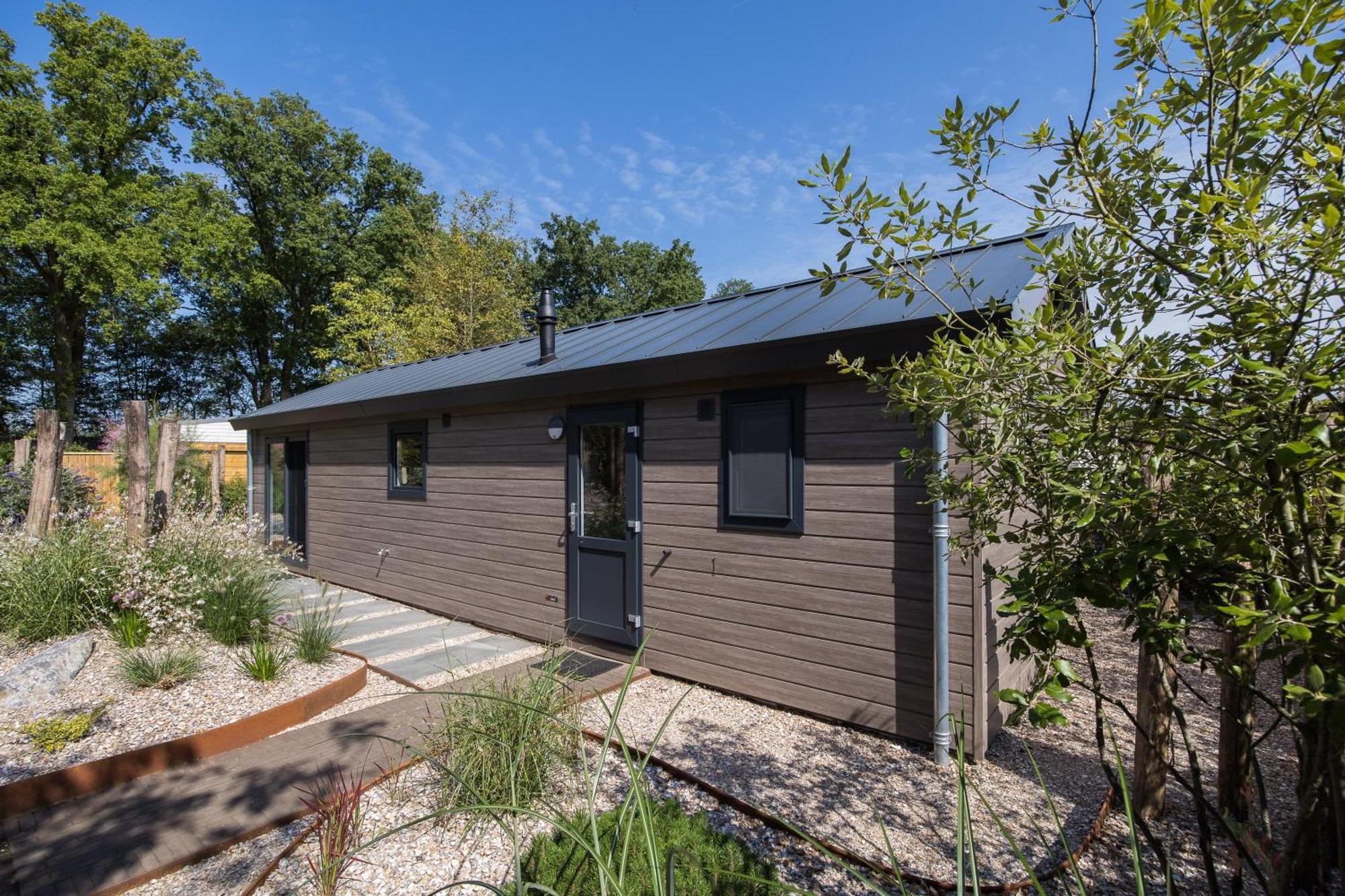 Modern Ingericht Chalet Op Groen Park Op De Veluwe Epe Kültér fotó