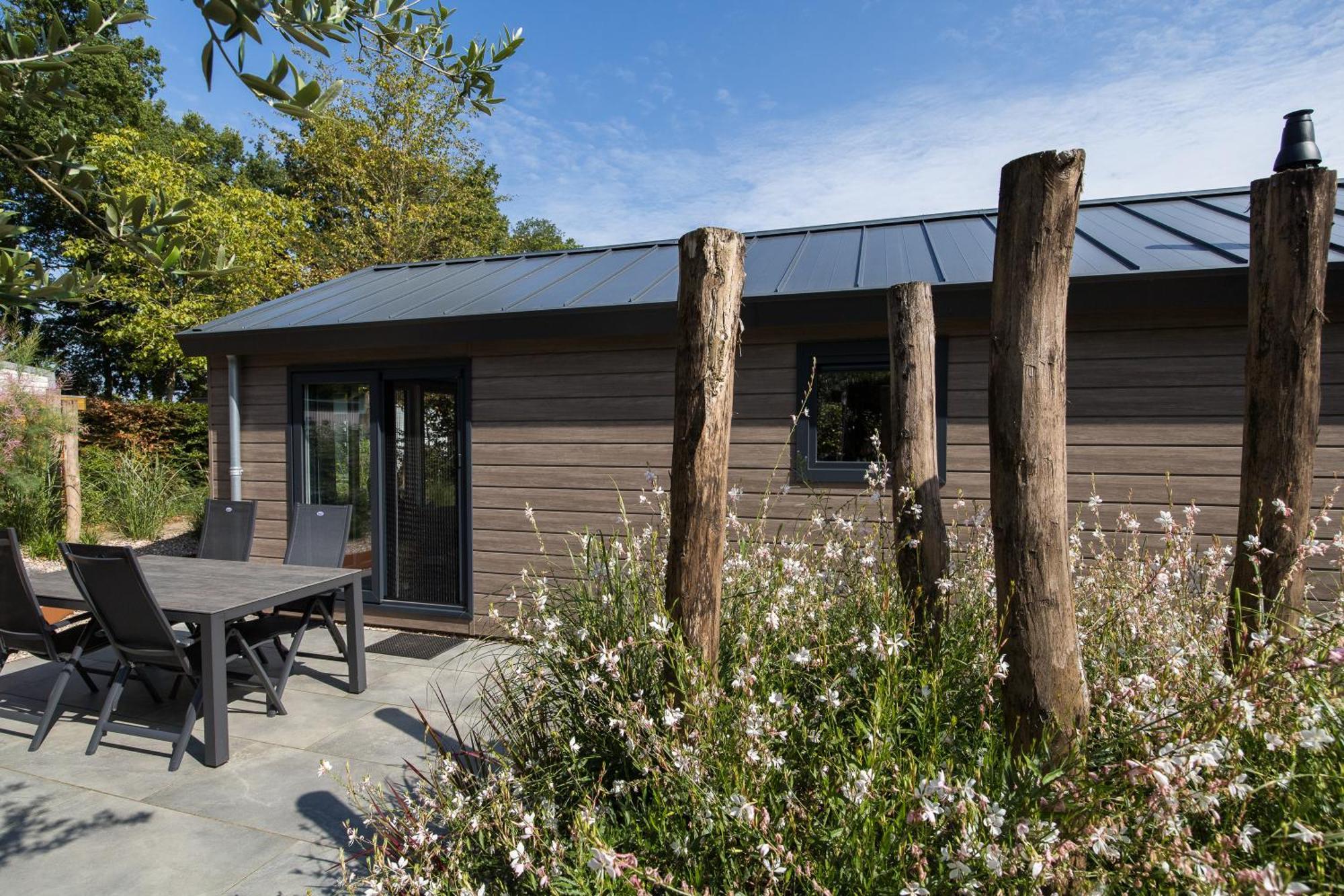 Modern Ingericht Chalet Op Groen Park Op De Veluwe Epe Kültér fotó